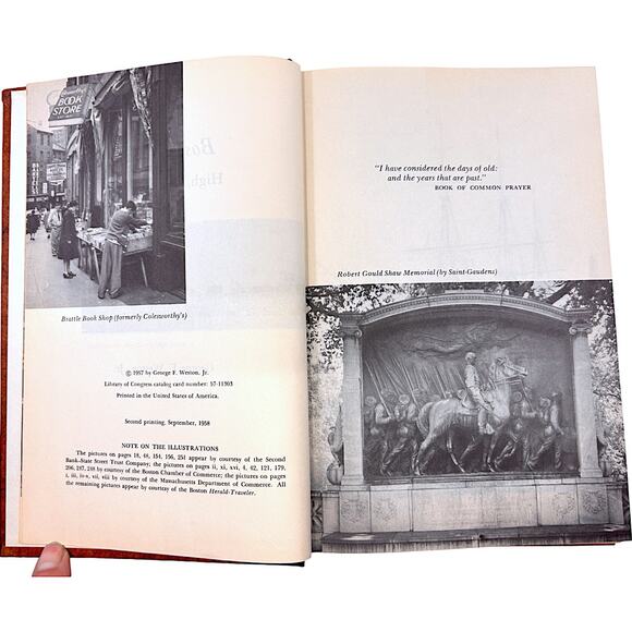 Boston Ways: High, By, and Folk by George F. Weston Jr. Hardcover Book - Picture 5 of 8